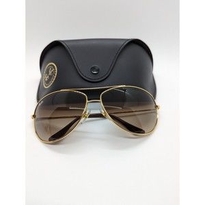 RAY-BAN RB3293 Metal Aviator Sunglasses GRADIENT DARK BROWN LENS GOLD FRAME